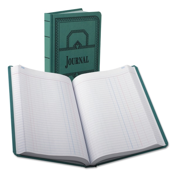 Boorum & Pease Journal Book, with Blue Cover, 7.7" x 12.1", 500 Pg 66